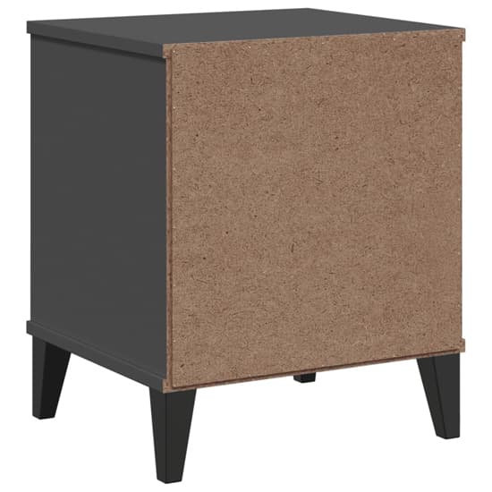 Hove Wooden Bedside Cabinet With 2 Drawers In Anthracite Grey_5