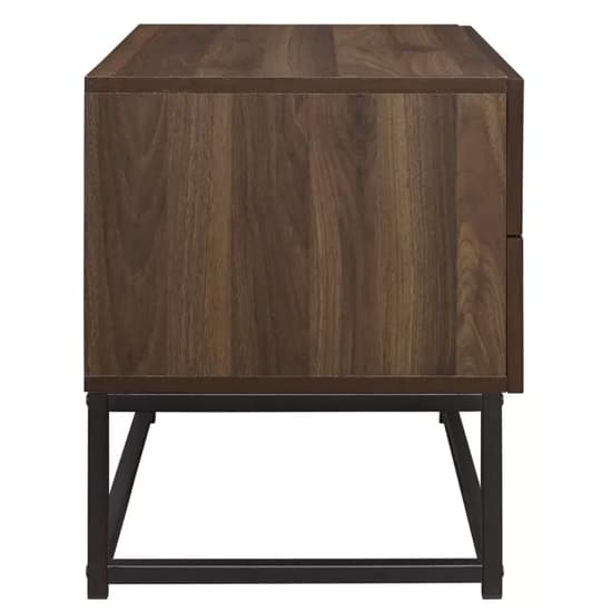 Huston Wooden Bedside Cabinet With 2 Drawers In Walnut_5
