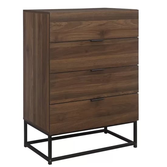 Huston Wooden Chest Of 4 Drawers In Walnut_3