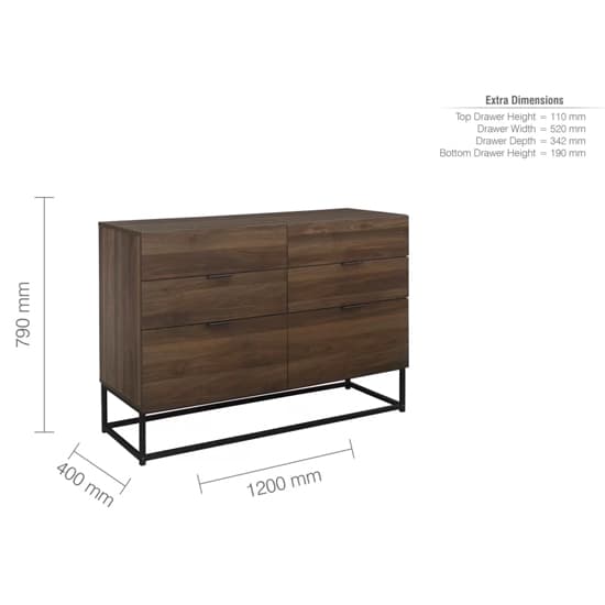 Huston Wooden Chest Of 6 Drawers In Walnut_7