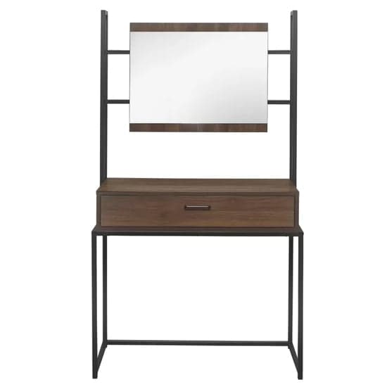 Huston Wooden Dressing Table With Mirror In Walnut_4