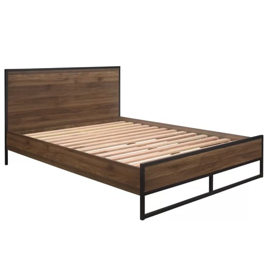 Huston Wooden Small Double Bed In Walnut_3