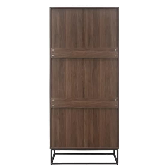 Huston Wooden Wardrobe With 2 Doors And 1 Drawer In Walnut_7