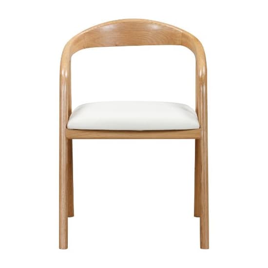 Hvar Wooden Dining Chair In Oak And Padded Seat_2