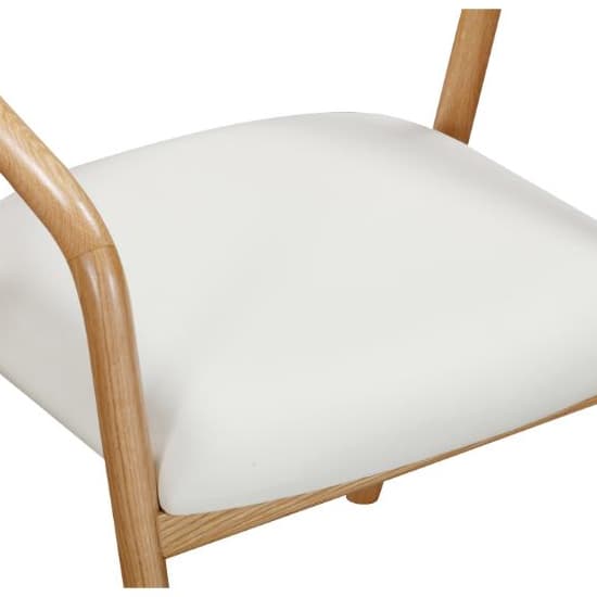 Hvar Wooden Dining Chair In Oak And Padded Seat_3