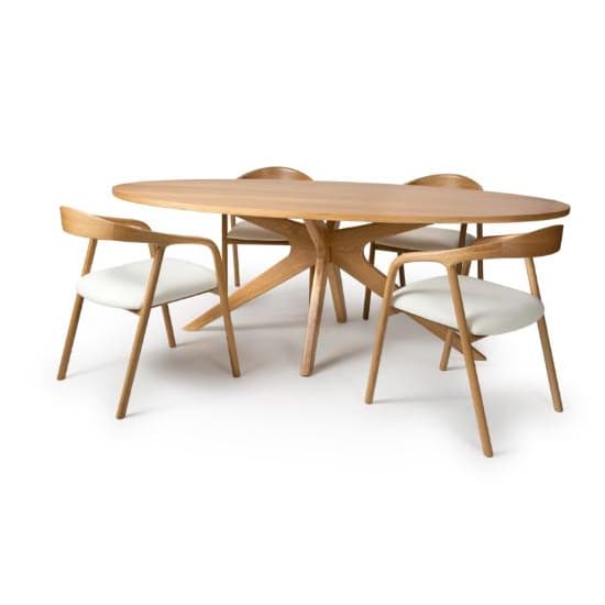 Hvar Wooden Dining Table Oval In Oak_3
