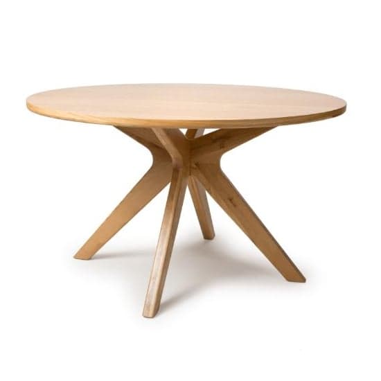Hvar Wooden Dining Table Round In Oak_1