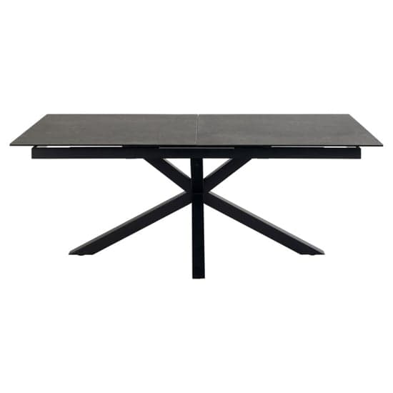 Hyeres Extending Ceramic Dining Table Large In Black_2