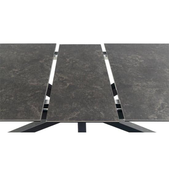 Hyeres Extending Ceramic Dining Table Large In Black_4