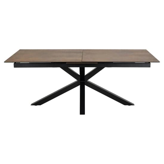 Hyeres Extending Ceramic Dining Table Large In Brown_2