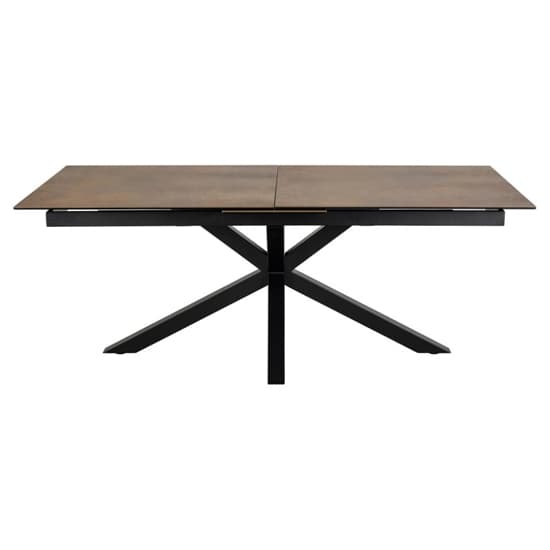 Hyeres Extending Ceramic Dining Table Large In Brown Furniture in Fashion