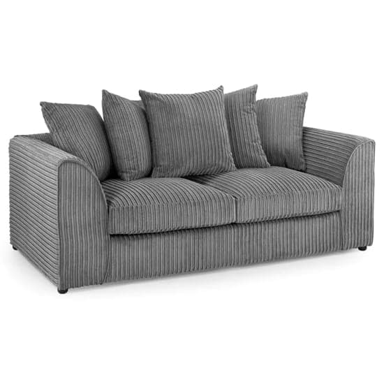 Hyeres Fabric 3 Seater Sofa In Grey_1