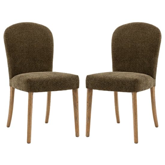 Hyeres Moss Green Fabric Dining Chairs In Pair_1