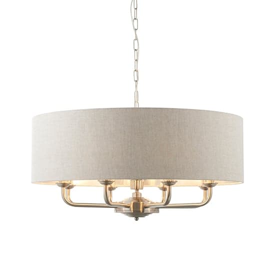 Hyesan Charcoal 8 Lights Ceiling Pendant Light In Brass_4