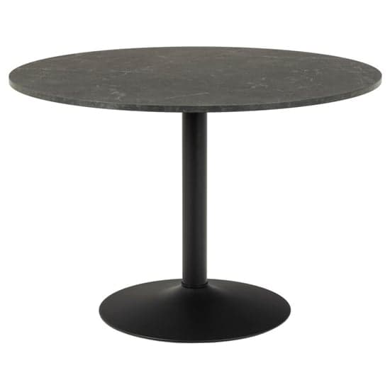 Ibika Melamine Dining Table Round With Metal Base In Black_1