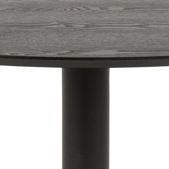 Ibika Wooden Dining Table Round With Metal Base In Black_2