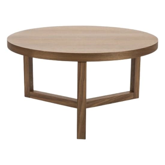 Iden Wooden Coffee Table Round In Walnut_2