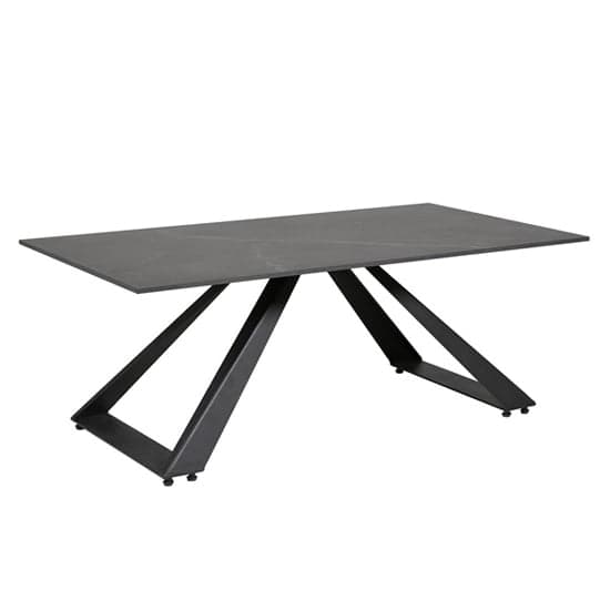 Iker Grey Stone Coffee Table With Black Metal Base_1