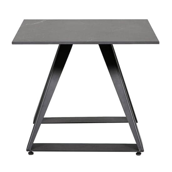 Iker Grey Stone Lamp Table With Black Metal Base_3