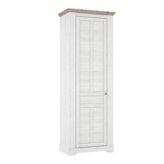 Iloilo Wooden Hallway Wardrobe 1 Door In Nelson Oak Snowy Oak_2