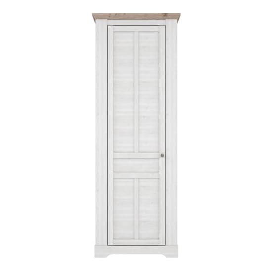 Iloilo Wooden Hallway Wardrobe 1 Door In Nelson Oak Snowy Oak_3