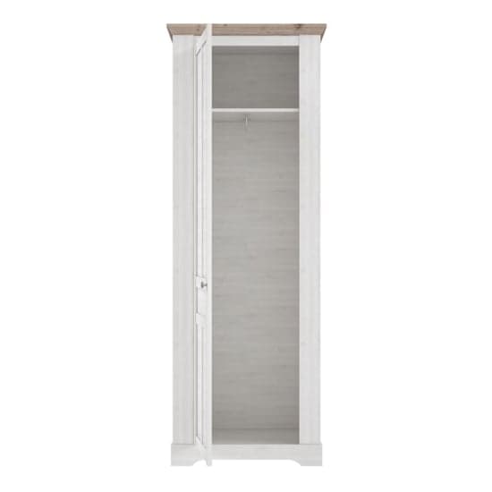 Iloilo Wooden Hallway Wardrobe 1 Door In Nelson Oak Snowy Oak_5
