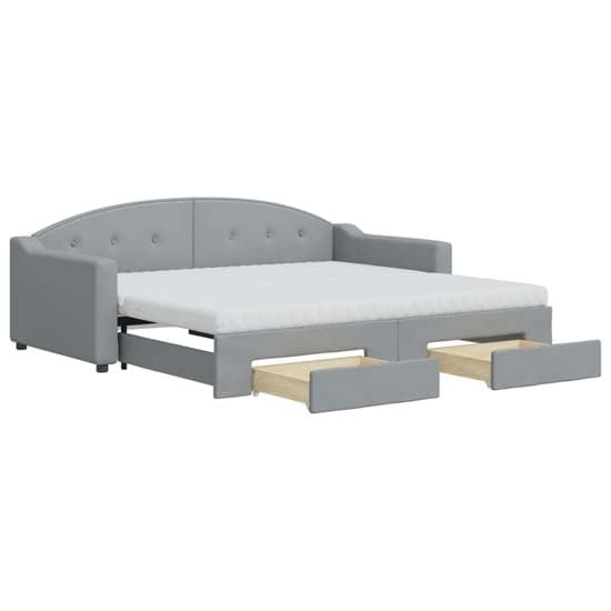 Imperia Velvet Daybed With Trundle And Drawers In Dark Grey_2