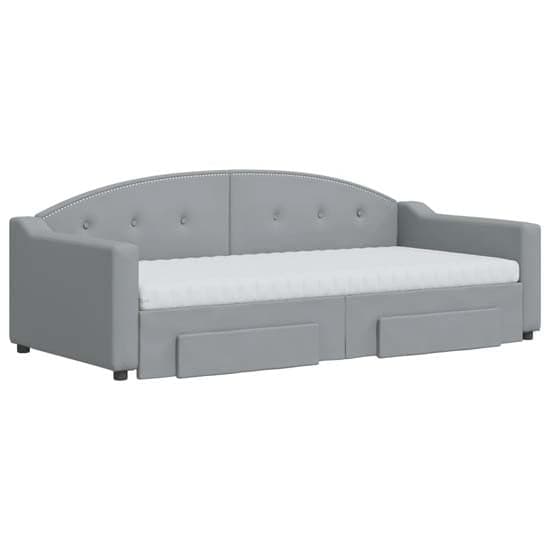 Imperia Velvet Daybed With Trundle And Drawers In Dark Grey_3