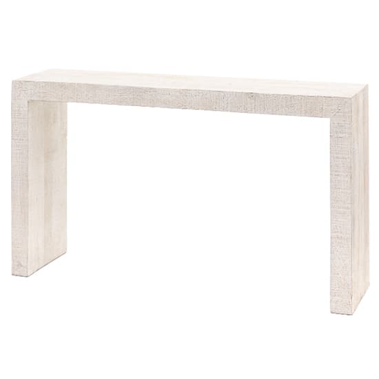 Inca Mango Wood Console Table In Whitewash_4