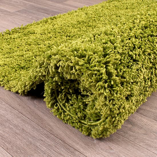 Indulgence 160x230cm Soft Underfoot Plain Rug In Lime_3