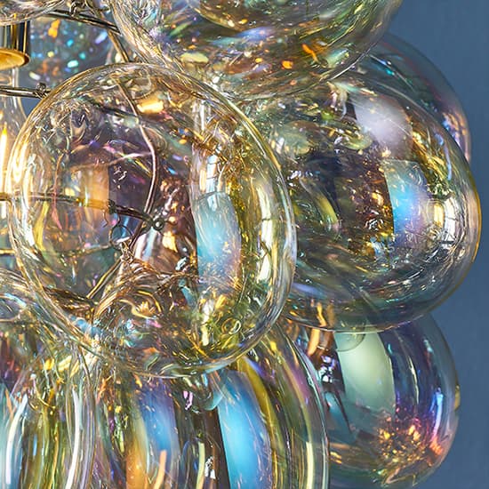 Infinity Glass Shade Ceiling Pendant Light In Chrome_4