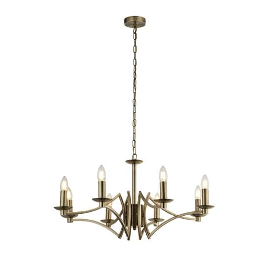 Infinity Wall Hung 8 Pendant Light In Antique Brass_1