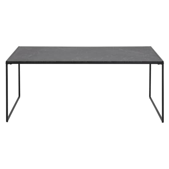 Infor Rectangular Wooden Coffee Table In Black Marble Effect_3