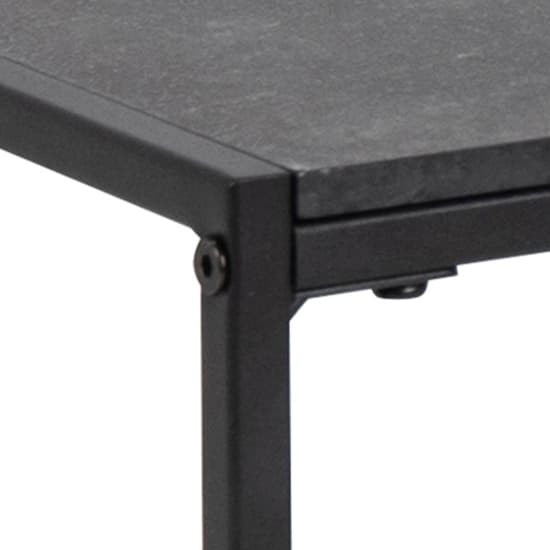 Infor Rectangular Wooden Coffee Table In Black Marble Effect_4
