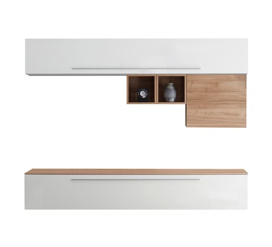 Infra Wall Entertainment Unit In Stelvio Walnut And White Gloss_2