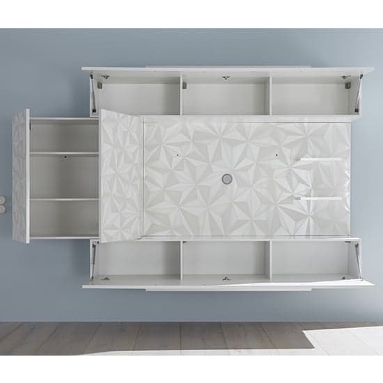 Infra Large Entertainment Unit In Serigraphed White High Gloss_5