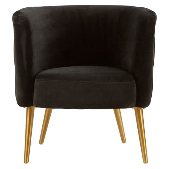 Intercrus Upholstered Fabric Tub Chair In Black_2