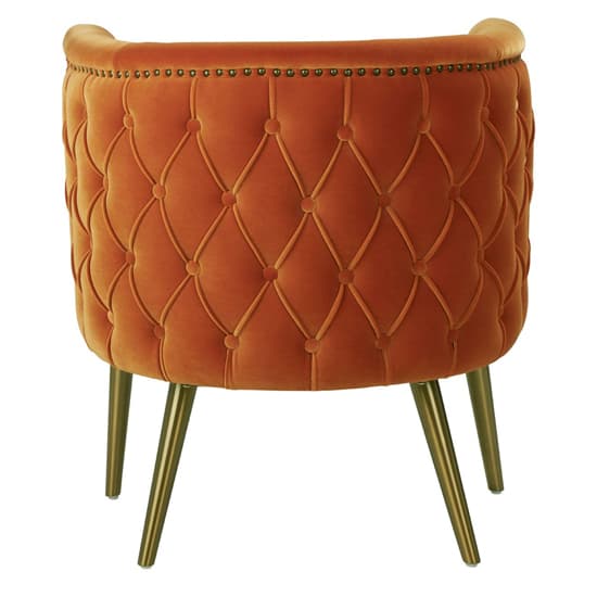 Intercrus Upholstered Fabric Tub Chair In Orange_4