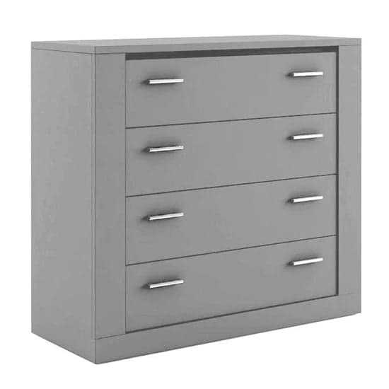 Ionia Wooden Chest Of 4 Drawers In Matt Grey_2