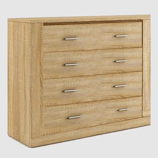 Ionia Wooden Chest Of 4 Drawers In Shetland Oak_2