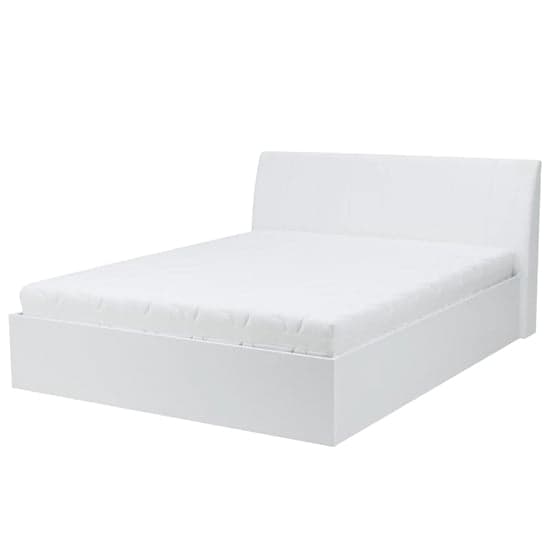 Iowa High Gloss King Size Bed In White_5