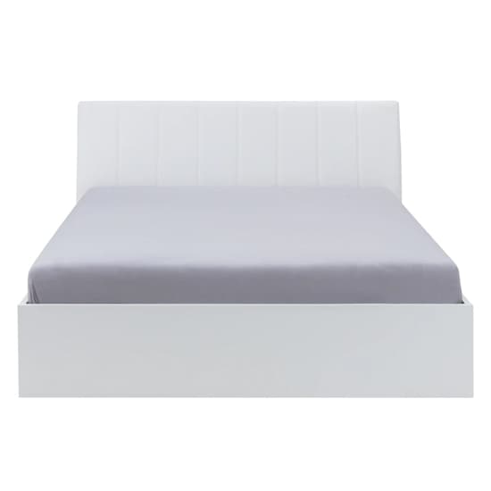 Iowa High Gloss Ottoman Super King Size Bed In White_4