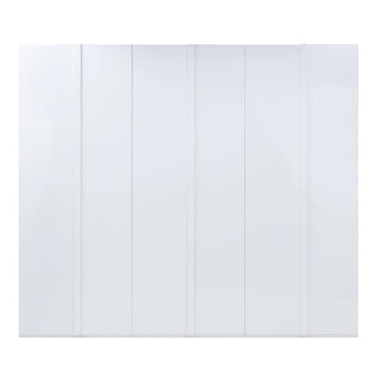 Iowa High Gloss Wardrobe With 6 Hinged Doors In White_3