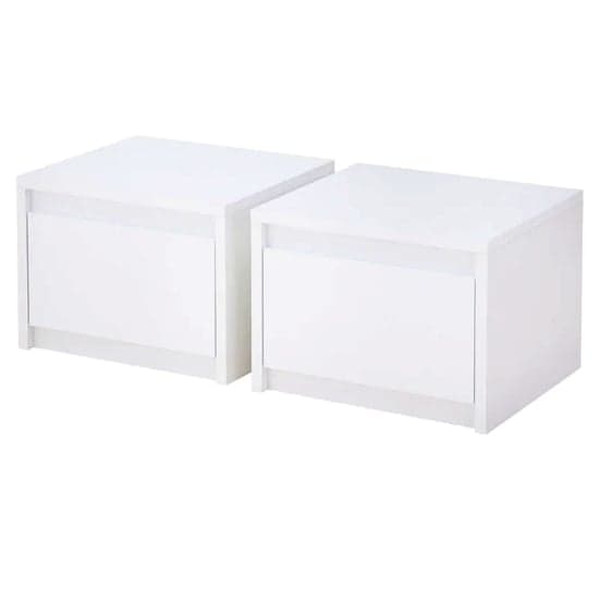 Iowa Set Of 2 High Gloss Bedside Cabinets In White_4