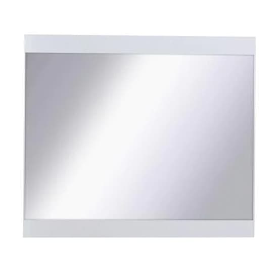 Iowa Wall Mirror In White High Gloss Wooden Frame_1