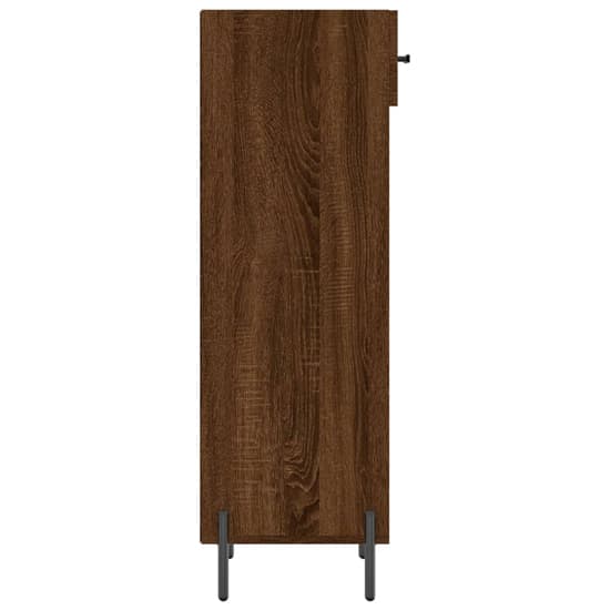 Iris Wooden Shoe Storage Cabinet With 1 Drawer In Brown Oak_5