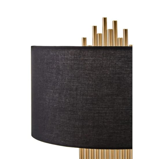 Irvine Black Linen Shade Table Lamp With Gold Iron Metal Base_4
