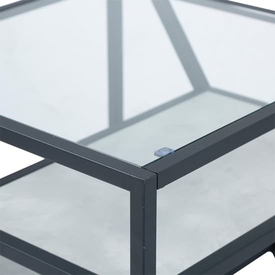Irvine Clear Glass Top End Table With Matte Black Steel Frame_3
