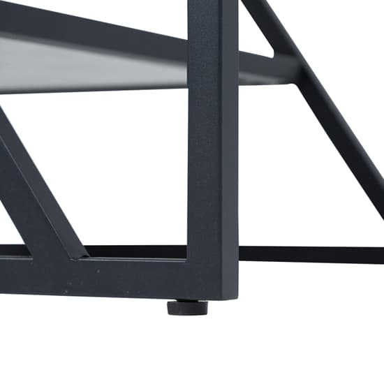 Irvine Clear Glass Top End Table With Matte Black Steel Frame_4
