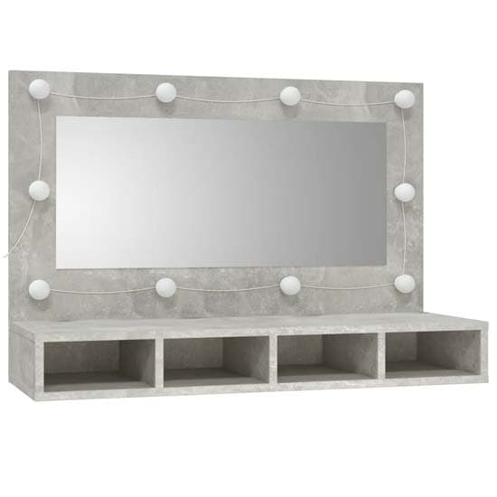 Irvine Wooden Wall Dressing Cabinet In Concrete Effect With LED_3